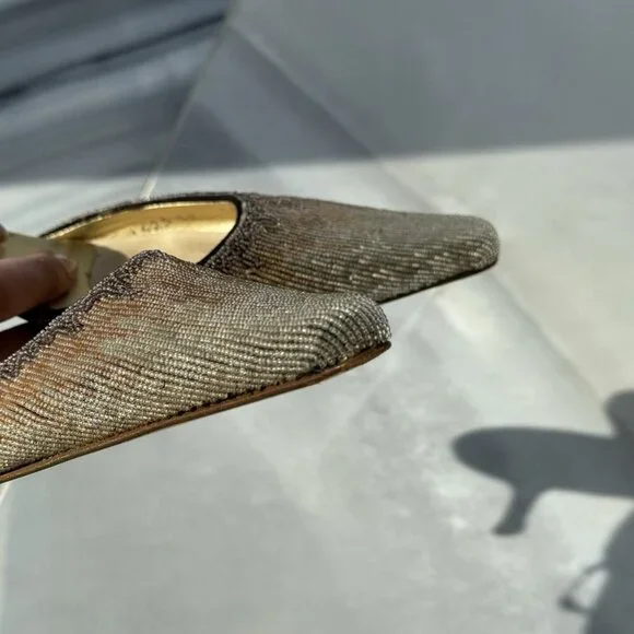 Giuseppe Zanotti Embellished Beaded Kitten Heels - Picture 14 of 15